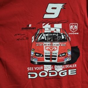 Kasey Kahne Autographed Dodge Chase Authentics XL Racing Short‎ Sleeve T-Shirt